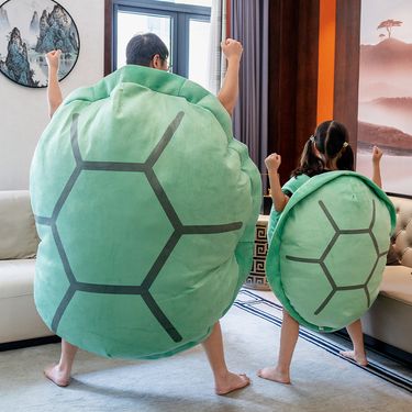 Upgrade Thickened Wearable Turtle Shell Plush Toy for Kids_voghion.com