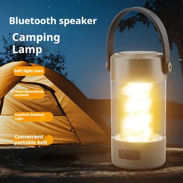 New Bluetooth Audio Multi Functional Charging Tent Hook Style Camping Light_voghion.com