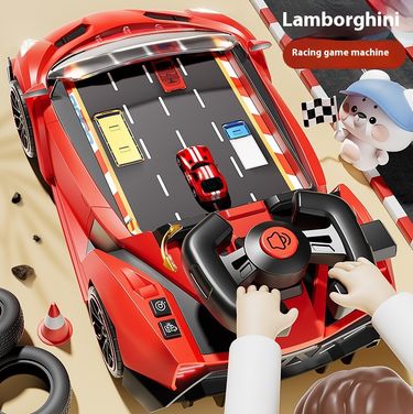 Children's Racing Challenge Adventure Obstacle Avoidance Game Machine Toy Puzzle Boy 3-year-old 6-year-old Car Simulator_voghion.com