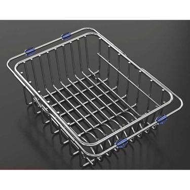 304 Stainless Steel Basket, Telescopic Kitchen Sink, Storage Rack, Vegetable Basin, Drain Basket_voghion.com