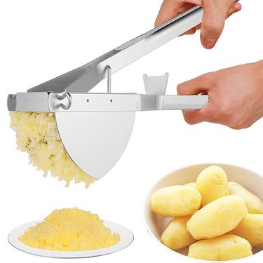 Potato Ricer Stainless Steel Potato Masher Heavy Duty Potato Ricer Masher For Baby Food Fruit Vegetable Juicer KC0154_voghion.com