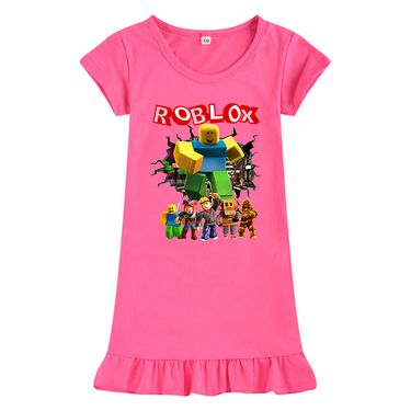 100CM-150CM Girls' Ice Silk Sleeping Dress M043_voghion.com