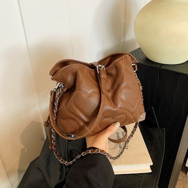 This year's popular niche bucket ins soft sticky cloud versatile personality crossbody single shoulder pleated bag_voghion.com