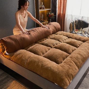 2025 Winter Essential Thickened Lamb Wool Bed Soft Cushion Tatami Mat Pad Quilt Student Dormitory Single Mattress_voghion.com