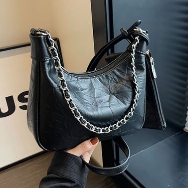Women's 2024 High end Texture Unique Design Chain Single Shoulder Crossbody Trendy Versatile Mother and Child Bag_voghion.com