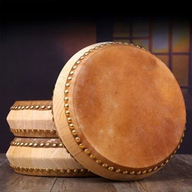 White Stubble Original Color Chun Wood Cowhide Storytelling Hubei Quick Shandong Beijing Opera Drum_voghion.com