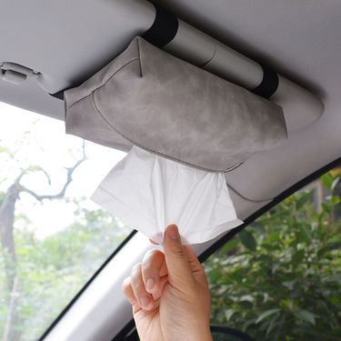 Hanging Creative Sun Visor Tissue Box Interior Decoration Complete Car Tool Factory_voghion.com