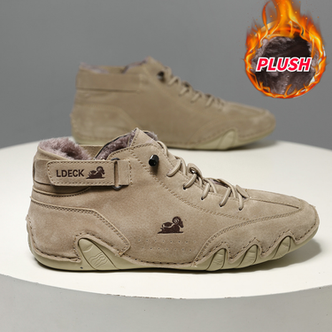 Large Octopus Cotton High Top Men's Sports and Casual Shoes Winter Velvet Warm Martin Boots_voghion.com