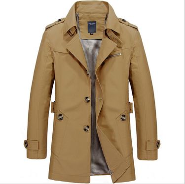 Men's Clothing Men's Autumn And Winter Long Trench Coat Men's Cotton Jacket_voghion.com