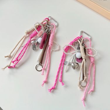 Key chain lanyard baseball bag hanging keychain pendant handmade diy original Key chain_voghion.com