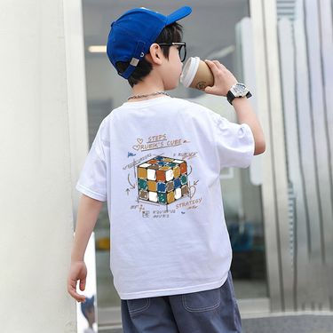 Kid's Clothing Children's Clothing Boys Short Sleeved T Shirt New Baby Casual Trendy Half Sleeved Summer Clothing Little Boy Printed Clothes Trendy_voghion.com