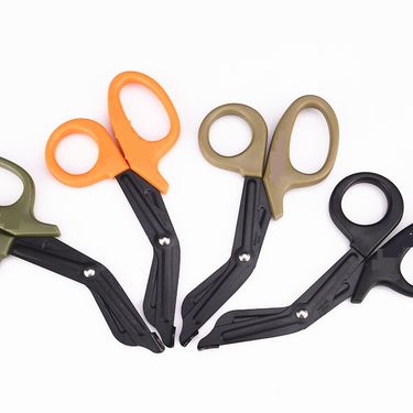 EDC military regulations EMT survival rescue scissors with fine teeth Medical First Aid Kit canvas scissors field survival equipment_voghion.com