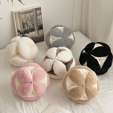 Home Garden Living Room Bedroom Cute Hydrangea Pillow Cushion Special Shaped Stitching Pillow Decorative Pillow Ball A Good Luck_voghion.com