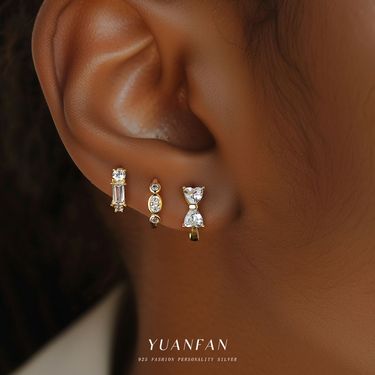 Jewelry & Accessories Sterling Silver Light Luxury Super Flash Inlaid Zircon Fashion Earrings For Women Simple Versatile Set Exquisite Earrings_voghion.com