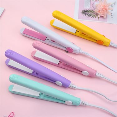 Mini clip for women, ceramic curling and straightening dual-purpose mini straight hair stick, dormitory portable gift_voghion.com