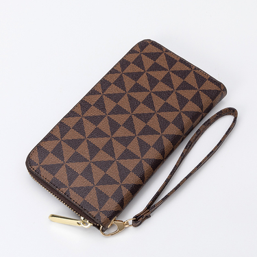 Women's Long Wallet Printed Zipper Mobile Phone Bag Multi-Function Clutch Wallet Multi-Card Wallet _voghion.com