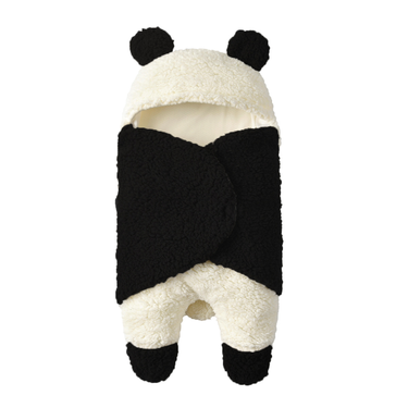 Baby Super Soft Autumn And Winter Plush Swaddle Baby Panda Cartoon Wool Lamb Blanket Blanket_voghion.com