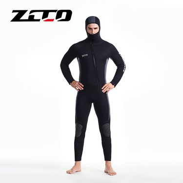New 5MM diving suit thickened one-piece long sleeve sun protection snorkeling surf suit winter swimsuit jellyfish suit_voghion.com