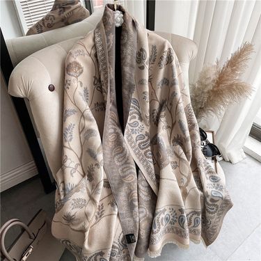 400g Liu Yifei For Women Winter Warm Scarf Cashmere Shawl Versatile Neck Protection National Style Extra Long_voghion.com