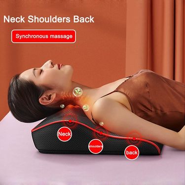 Multifunction Massage Pillow Neck Shoulder Back Electric Healthy Home Car Shiatsu Massager_voghion.com
