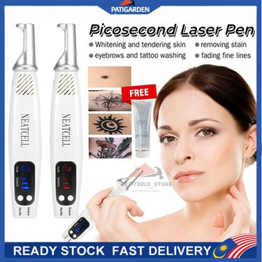 Picosecond Pen Laser Tattoo Removal Whitening Skin Mole Freckles Wart Dark Spot Remover with Facial Gel_voghion.com