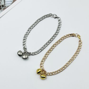 Dog Bell Adjustable Cat Collar Decorative Necklace Small Large Dogs And Cats Hanging Neck Accessories For Kittens_voghion.com