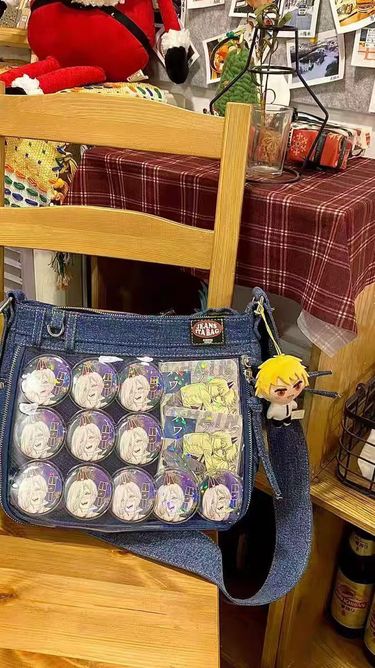 2024 new niche denim pain large capacity Y2K spicy girl single shoulder crossbody bag, versatile commuting tote bag_ipsvogv.com