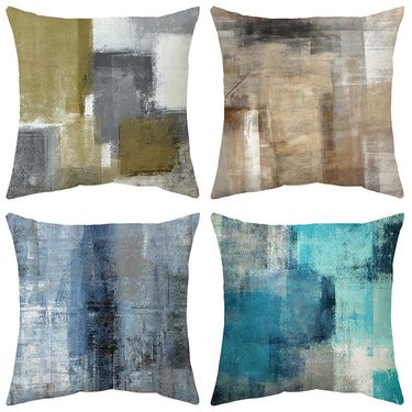 Home Tie Dyed Ink Printing Sofa Gift Throw Seat Cushion Pillow Cover_voghion.com