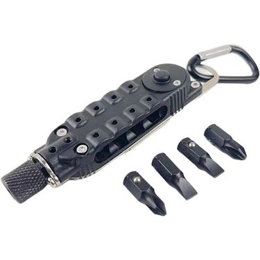 Versatile magic multifunctional screwdriver 9095 outdoor camping mini portable with LED light edc small tool_voghion.com