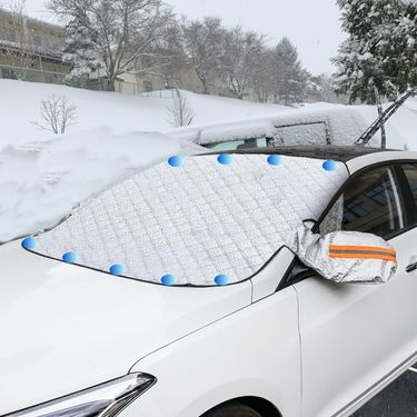 car snow shield upgrade nine magnetic car snow shield thick cotton winter antifreeze car cover_voghion.com