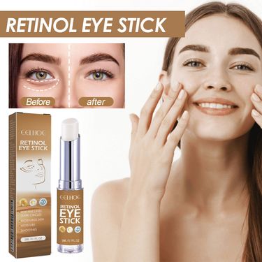 EELHOE Retinol Eye Cream Stick Reduces Eye Bags, Dark Circles And Wrinkles, Moisturizes And Tightenes The Skin Around The Eyes_voghion.com