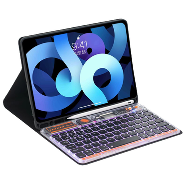 2023 new Bluetooth backlight keyboard RGB seven color the third mock examination transparent technology wireless mouse_voghion.com