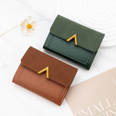 Women’s Bags New Ins Style Ladies Wallet Version Simple Girls Handbag Student Coin Purse Ladies Short Wallet_voghion.com