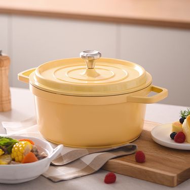 Enamel Kitchen Cup Stew Jar Seafood Clay Soup Induction Cooker Non-Stick Large Pot_voghion.com