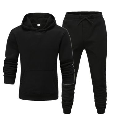 Men's Clothing men's casual sports fitness solid color sweatshirt suit hooded sweatshirt_ecoleips.com