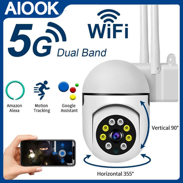 AIOOK 2.4g+5g Outdoor PTZ CCTV IP Security Camera Wireless WIFI 3MP HD 360  Waterproof Video Monitor Mini Camera_voghion.com