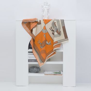 French niche 2024 warhorse plaid cashmere women's winter new double-sided dual-purpose shawl warm scarf trend_voghion.com