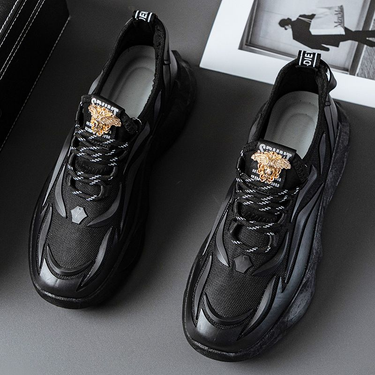 New brand Medusa men's summer breathable thick-soled daddy shoes trendy all-match lightweight fly woven mesh casual_voghion.com