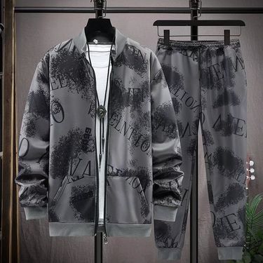 Men's Clothing Spring and autumn new men's suit camouflage jacket men's zipper stand collar sweater jacket student long sleeve thin jacket_voghion.com