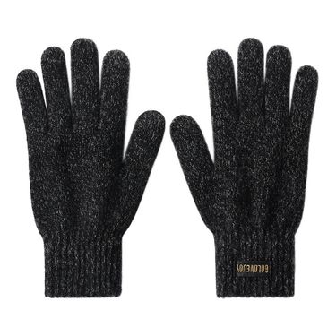 Knitted Wool Gloves For Men And Women In Autumn And Winter Warm For Outdoor Cycling Windproof And Cold Proof Touch Screen Woolen Gloves_voghion.com