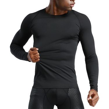 Men's Clothing Men's Gym Fitness Compression Basketball Sports Tights Men's Long Sleeves_voghion.com