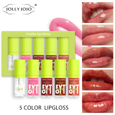 JOJO lip gloss lip oil set moisturizing mirror lip glaze plump lips transparent lip gloss wholesale_voghion.com