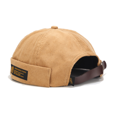 Autumn and winter corduroy men;s and women;s short fashion brand landlord hat retro beanie sailor melon skin hat street trend yuppie hat_voghion.com