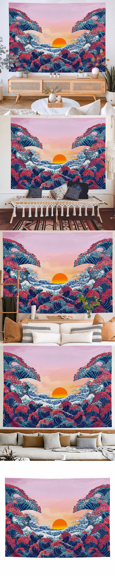 Hailang Live Background Hanging Cloth Wall Decoration Ethnic Style ins Wall Decoration Bedroom Hanging Cloth-H_voghion.com