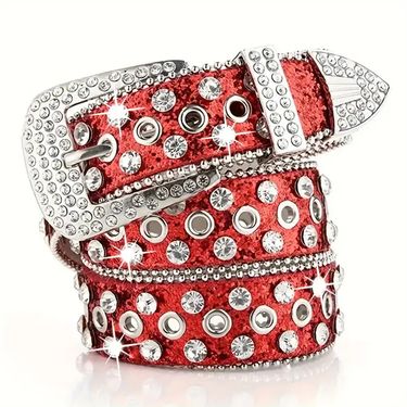 Punk trendy men's and women's jeans belt, high-end style belt_voghion.com