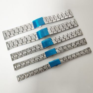 Stainless Strap With Flat Mouth Men's And Women's Bag, Chain, Precision Steel Strap, Accessories, 12-22mm Watch_voghion.com