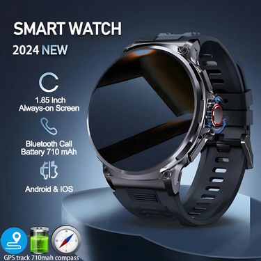 New 1.85-inch Ultra HD Smart Watch GPS Track Bluetooth Call 710 Mah Large Battery Sports Fiess smartwatch_voghion.com