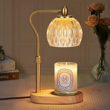 Home Furniture New Liftable Wax Melting Lamp Aromatherapy Lamp Glass Aromatherapy Furnace Bedside Lamp Timed Melting Candle Lamp Bedroom Table Lamp_voghion.com