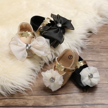 Mother & Kids Baby Shoes New 0-1 Year Old Girl Princess Shoes Non-slip Rubber Sole PU Toddler Shoes Support One Piece Dropshipping_voghion.com