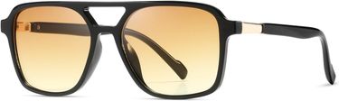 For Men And Women Trendy Retro Sunglasses Rectangle Frame Shade K1649_voghion.com
